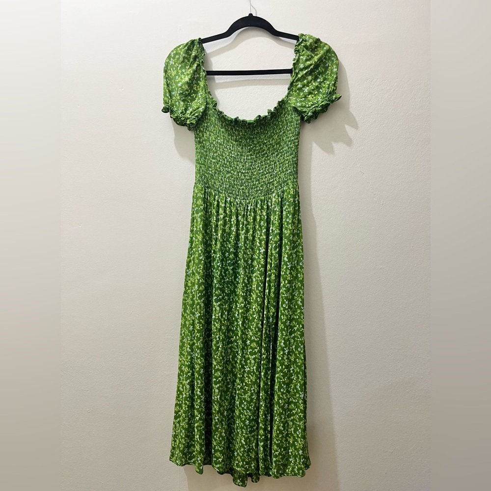 Reformation Inka Dress in Isla Green, Size M